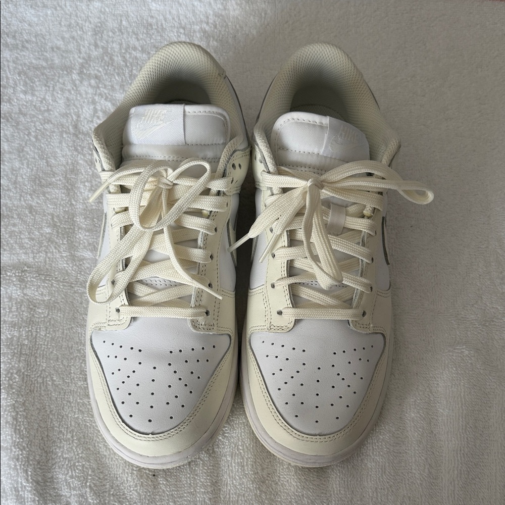 Nike Dunk Low White and Sail Coconut Milk